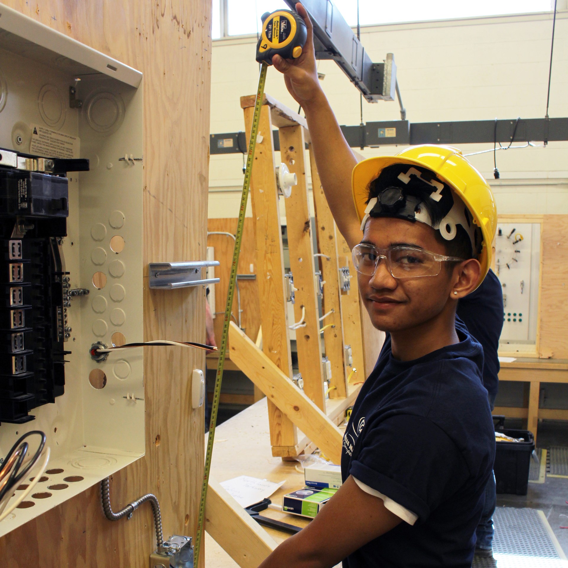Jose Inoc at Skills Manitoba Competition during the Electrical Installation contest.jpg