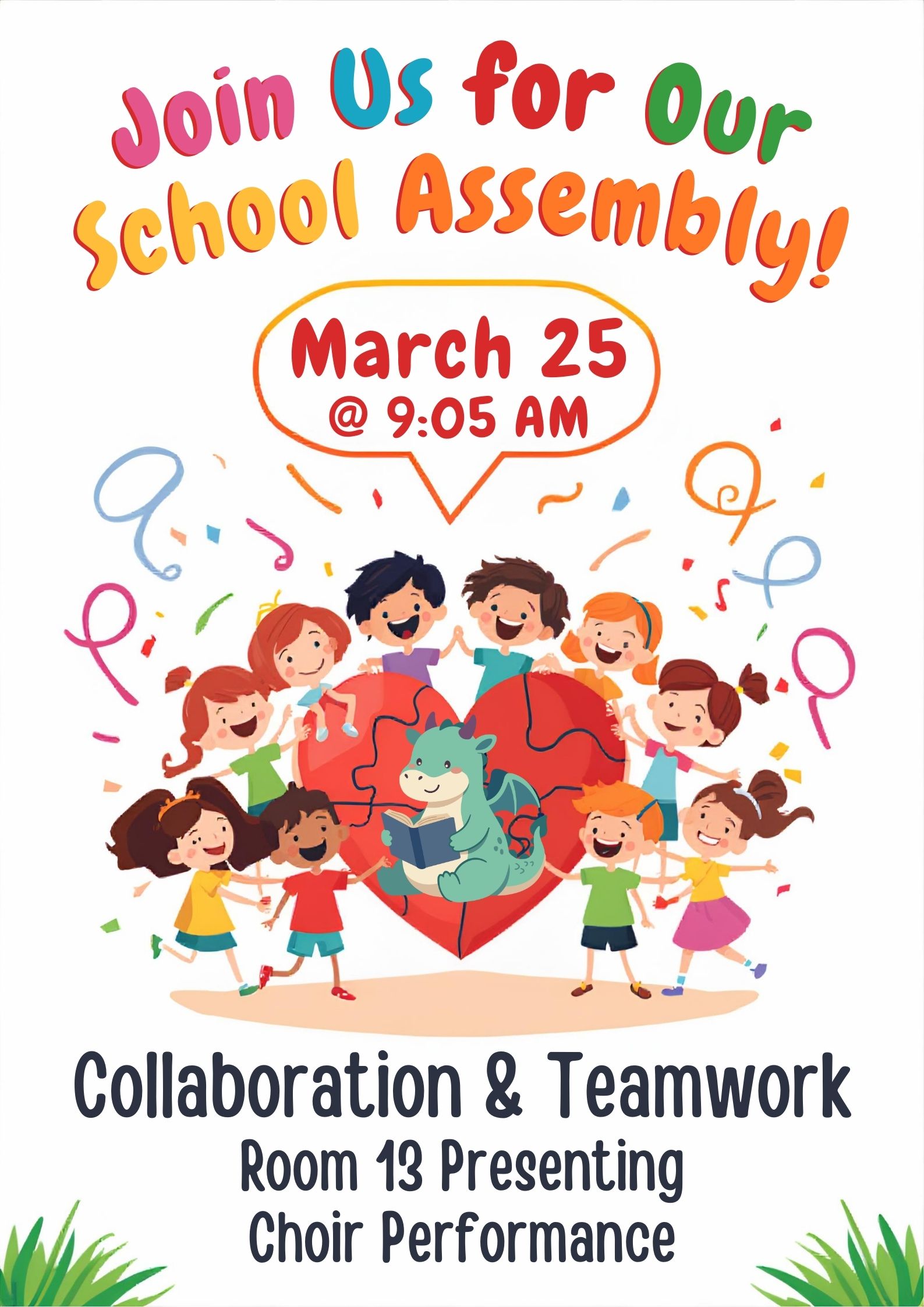 Crestview School Assembly March 25th 9:05 AM