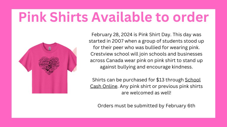 Pink Shirt Day February 28, 2024