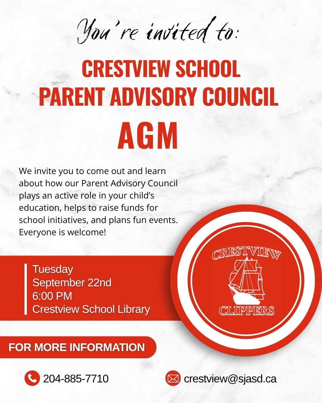 Save the Date: Parent Advisory Council AGM