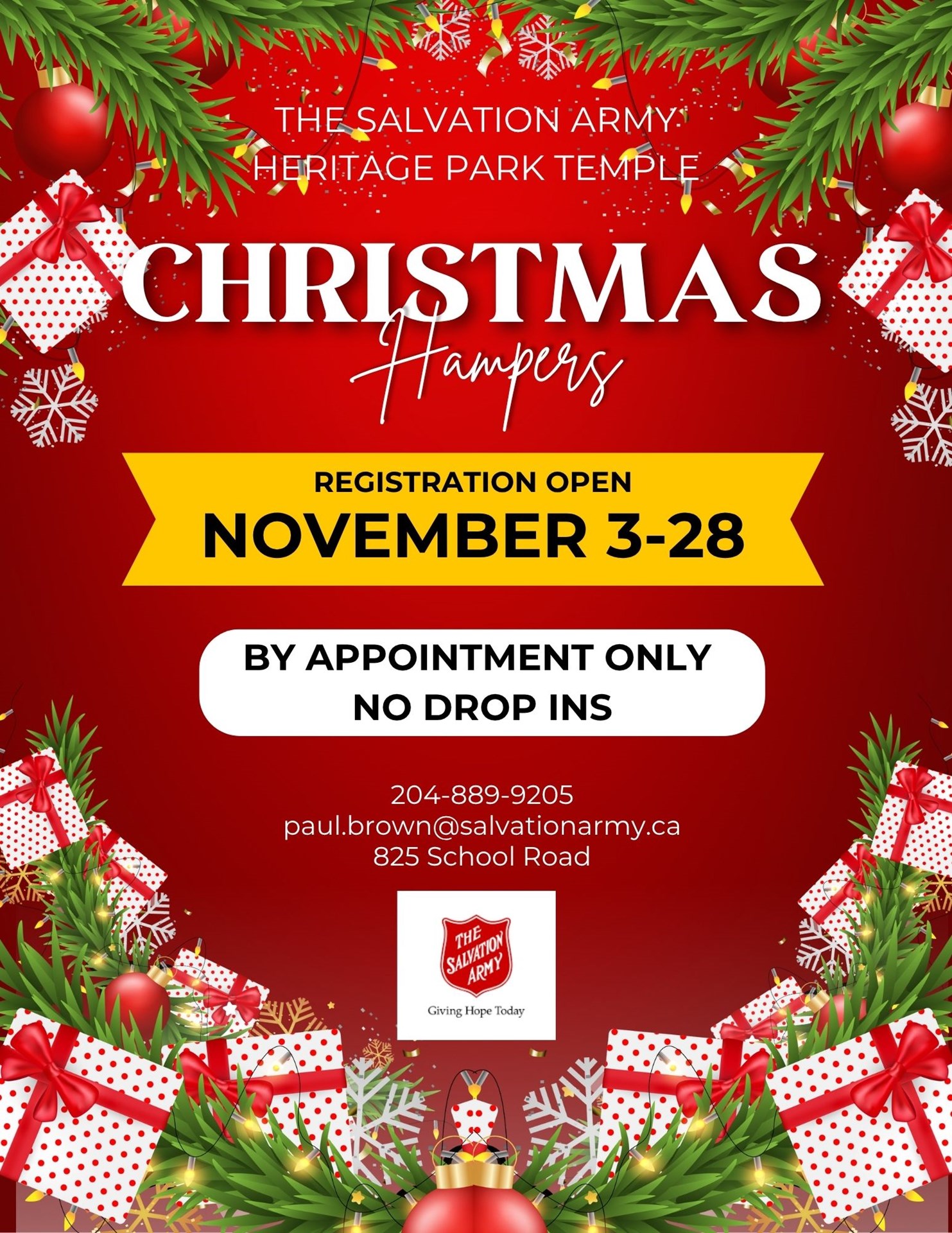 THe Salvation Army Heritage Park Christmas Hampers 2025.jpg