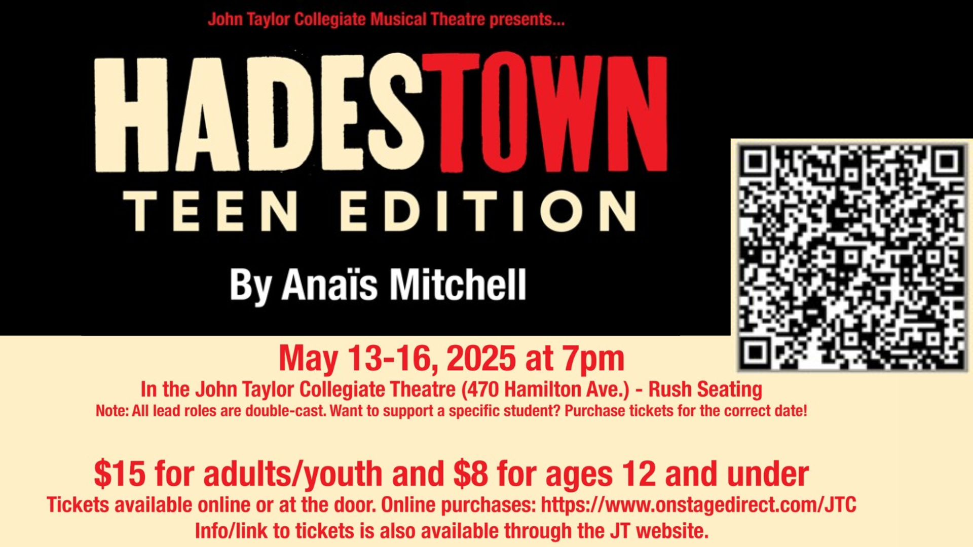 Hadestown Teen Edition