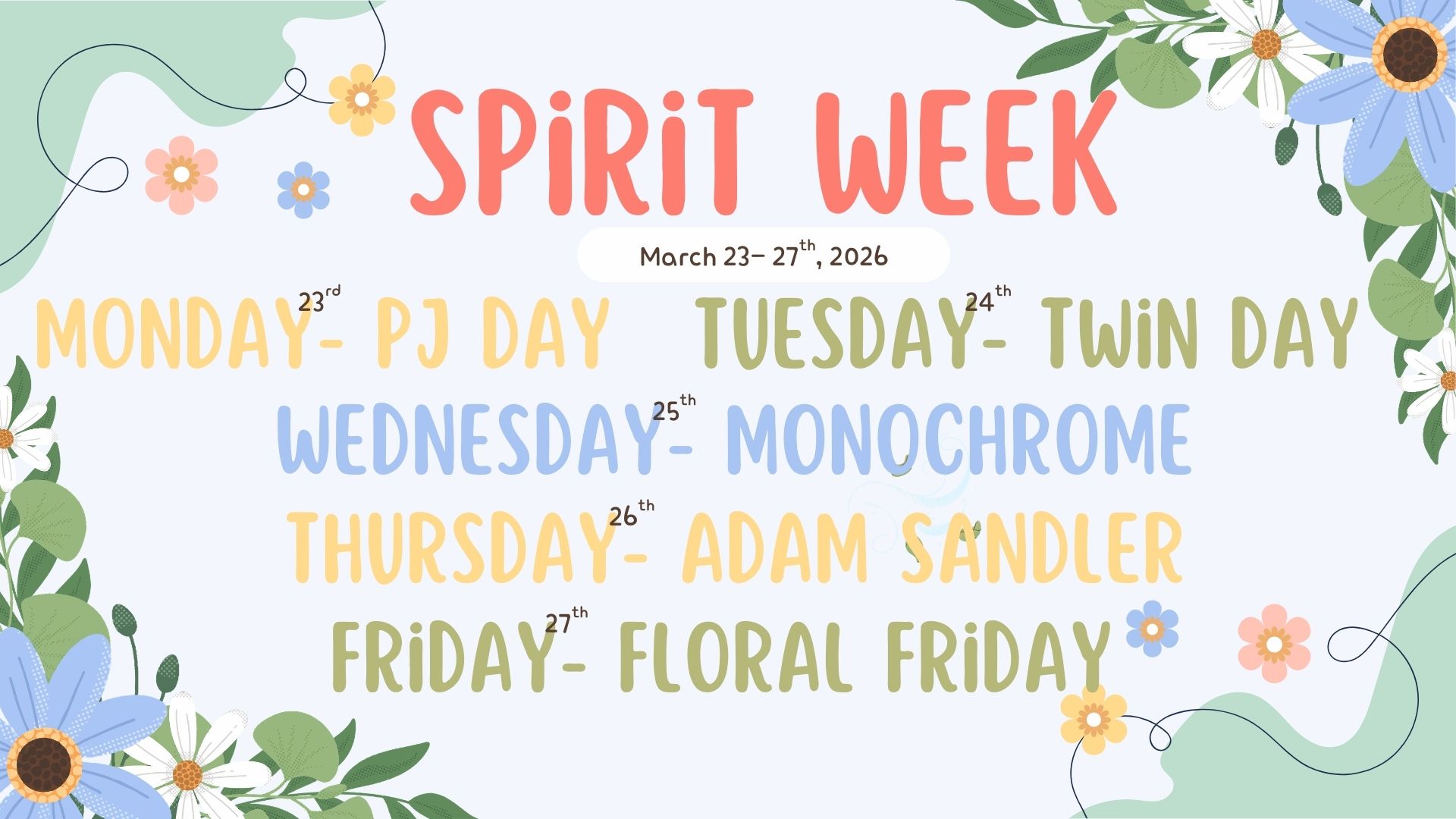 Spirit Week!