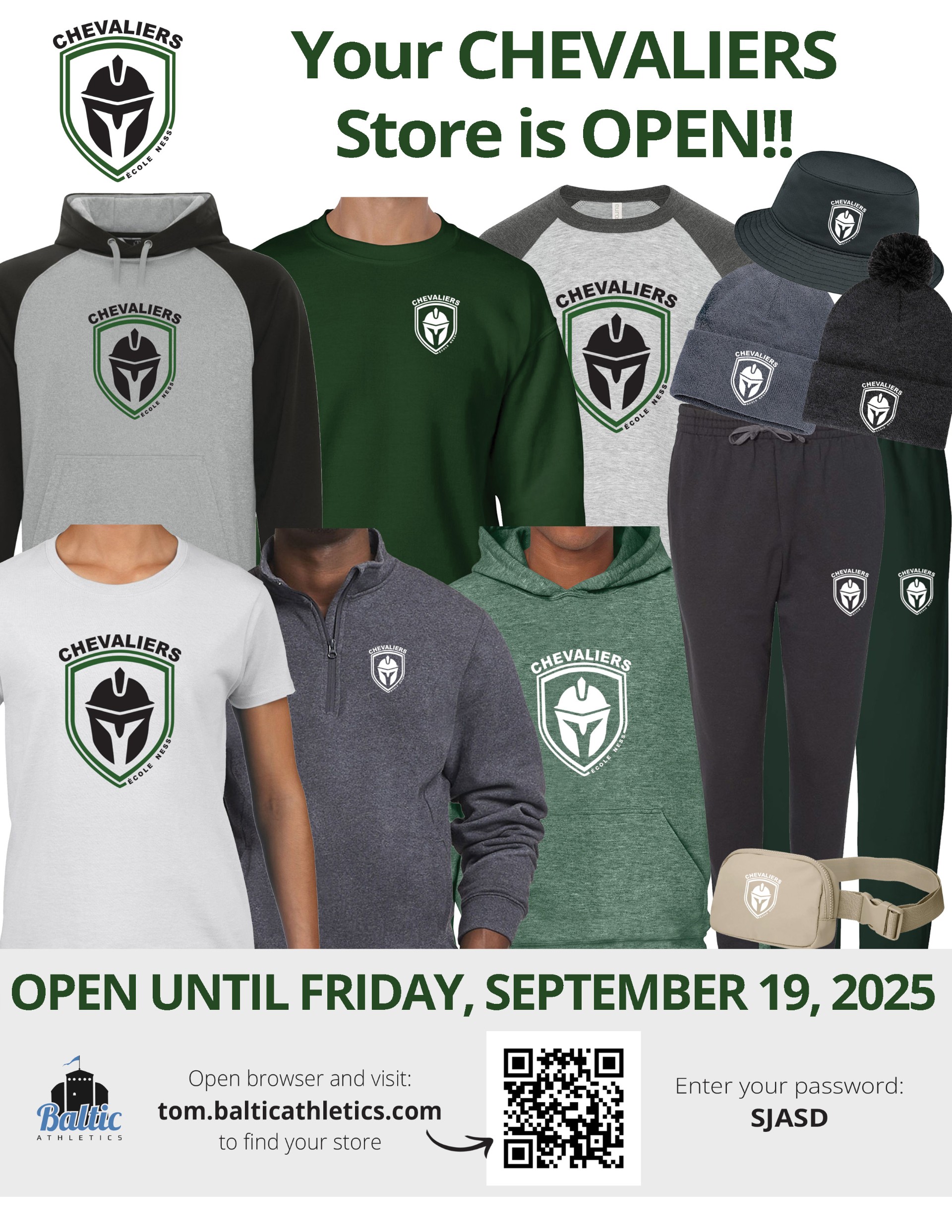 Chevaliers Store is Open!