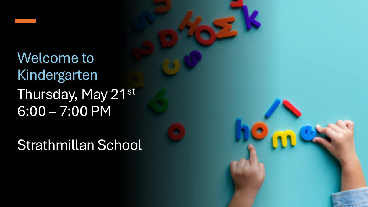 Welcome to Kindergarten at Strathmillan School