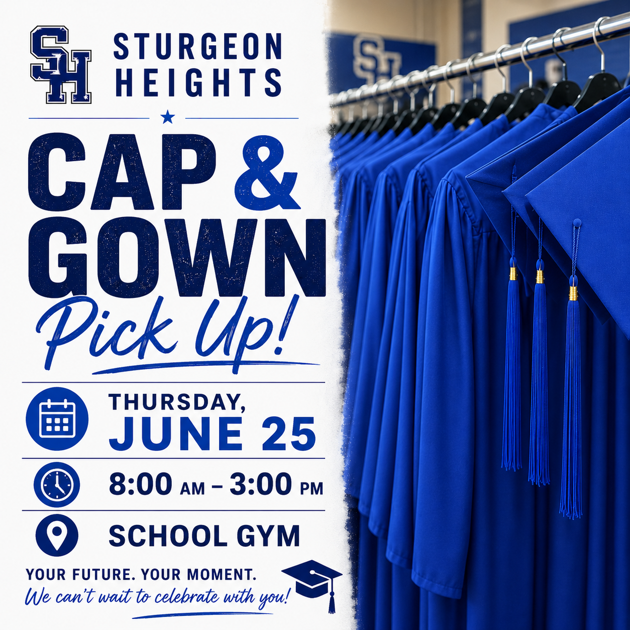 Cap and Gown Pickup
